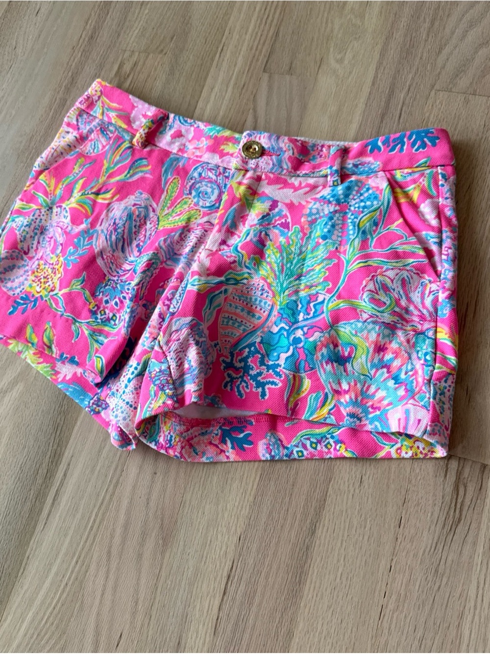 Lilly Pulitzer Callahan Knit Short in Pink Print Size 2, 4.5” Inseam, Pockets